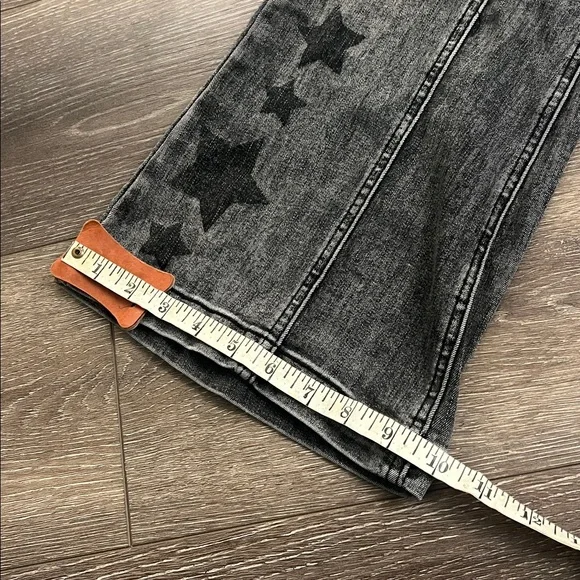 Grey flare jeans with Black Star Patterned - Picture 4 of 9